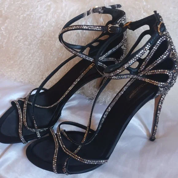 Dolce Gabbana Shoes Dolce Gabbana Rhinestone Heels Sz 9 Poshmark
